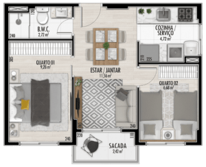42m²